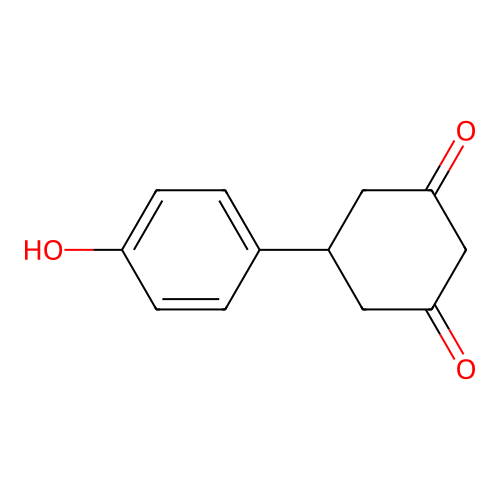 5-(4-Hydroxyphenyl)cyclohexane-1,3-dione structure