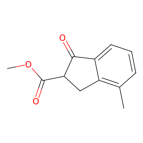 Methyl 4-methyl-1-oxo-2-indanecarboxylate structure