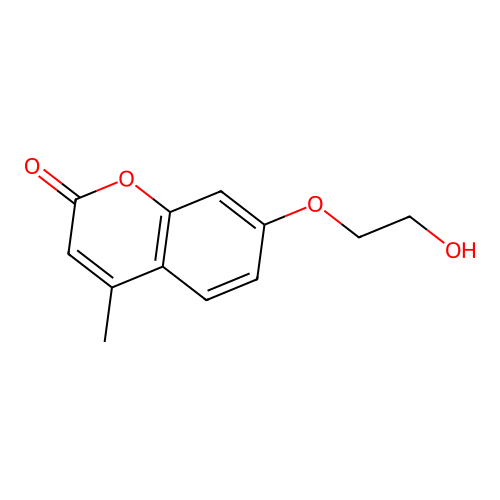 7-(2-Hydroxyethoxy)-4-methylchromen-2-one structure