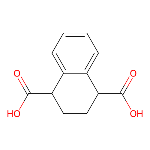 1,4-Naphthalenedicarboxylic acid, 1,2,3,4-tetrahydro- structure