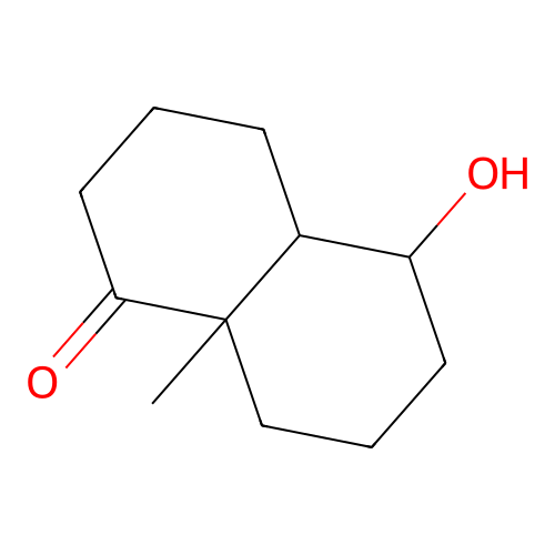 1(2H)-Naphthalenone, octahydro-5-hydroxy-8a-methyl- structure