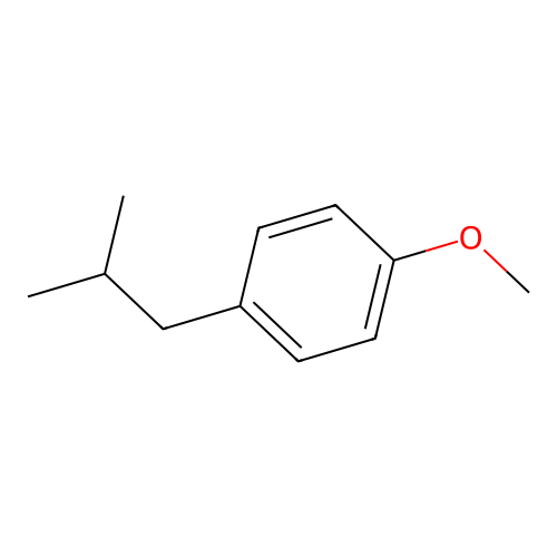 1-Methoxy-4-(2-methylpropyl)benzene structure