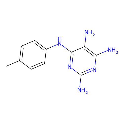 4-N-(4-甲基苯基)嘧啶-2,4,5,6-四胺 structure