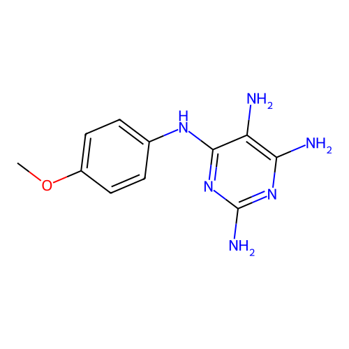 4-N-(4-甲氧基苯基)嘧啶-2,4,5,6-四胺 structure