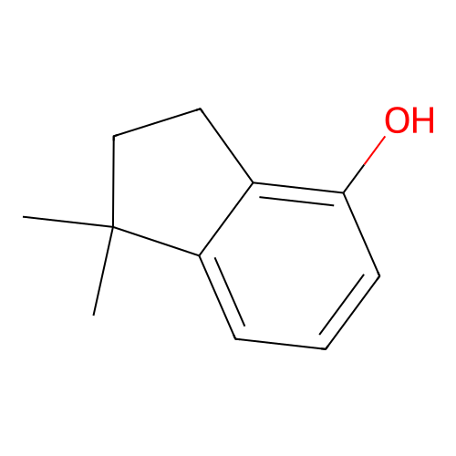1,1-Dimethylindan-4-ol structure