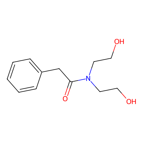 N,N-双(2-羟乙基)-2-苯乙酰胺 structure