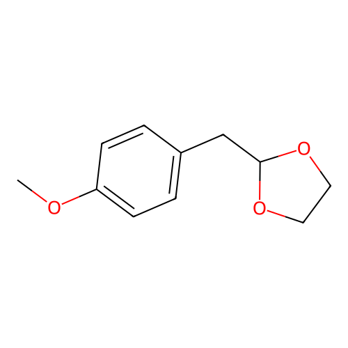 2-[(4-Methoxyphenyl)methyl]-1,3-dioxolane structure