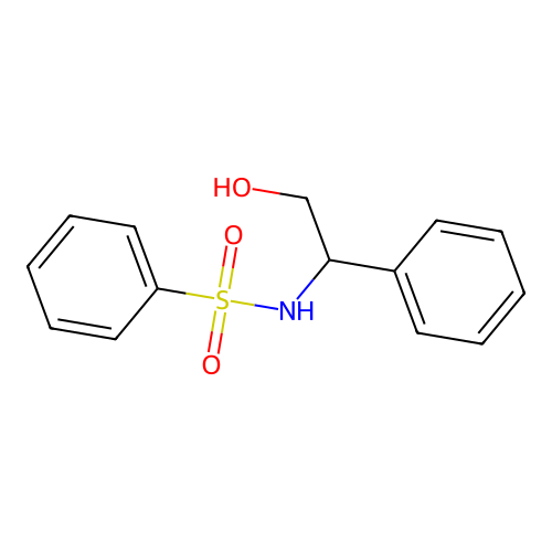 N-(2-hydroxy-1-phenylethyl)benzenesulfonamide structure