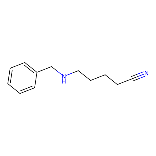 5-(Benzylamino)pentanenitrile structure