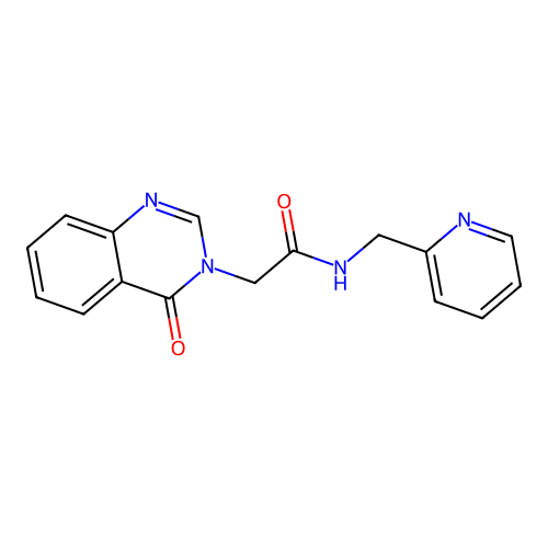 2-(4-oxoquinazolin-3(4H)-yl)-N-(pyridin-2-ylmethyl)acetamide structure
