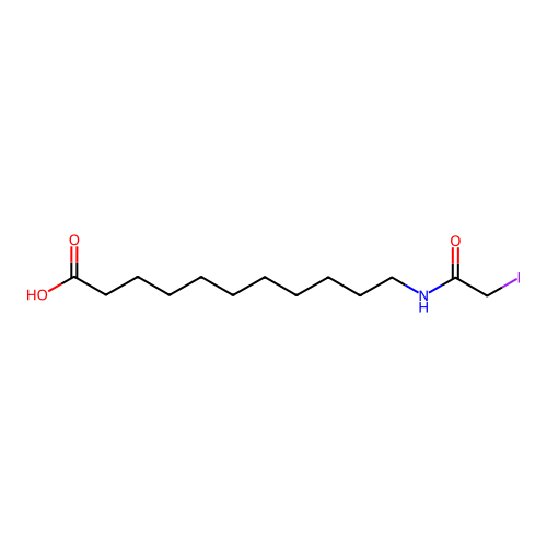 Undecanoicacid, 11-[(2-iodoacetyl)amino]- structure