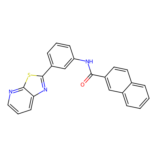 N-(3-(thiazolo[5,4-b]pyridin-2-yl)phenyl)-2-naphthamide structure