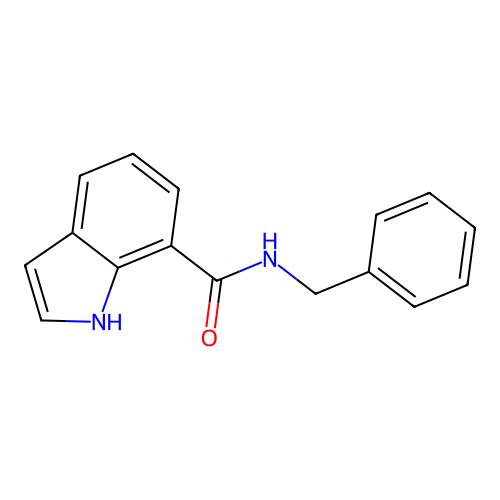 N-benzyl-1H-indole-7-carboxamide structure