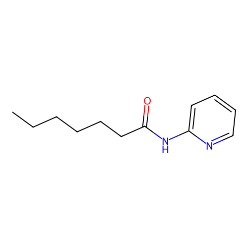 N-(pyridin-2-yl)heptanamide structure
