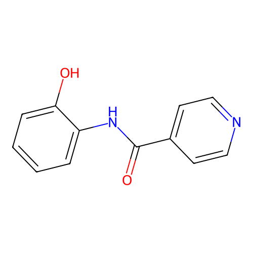 N-(2-Hydroxyphenyl)-4-pyridinecarboxamide structure