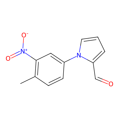 1-(4-Methyl-3-nitrophenyl)pyrrole-2-carbaldehyde structure