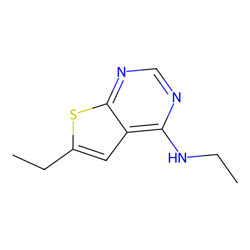 N,6-diethylthieno[2,3-d]pyrimidin-4-amine structure