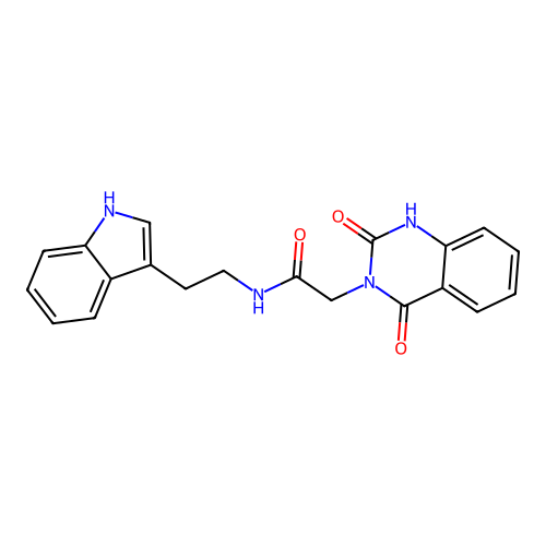 N-(2-(1H-indol-3-yl)ethyl)-2-(2,4-dioxo-1,2-dihydroquinazolin-3(4H)-yl)acetamide structure