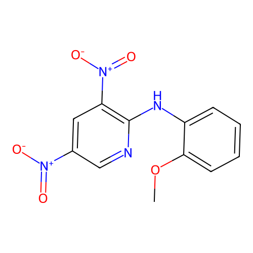 N-(2-methoxyphenyl)-3,5-dinitropyridin-2-amine structure