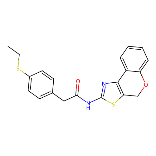 N-(4H-chromeno[4,3-d]thiazol-2-yl)-2-(4-(ethylthio)phenyl)acetamide structure