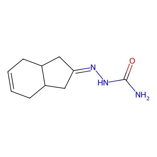 2-(1,3,3a,4,7,7a-Hexahydro-2h-inden-2-ylidene)hydrazinecarboxamide structure