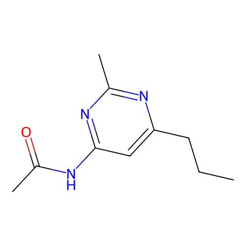 N-(2-甲基-6-丙基嘧啶-4-基)乙酰胺 structure