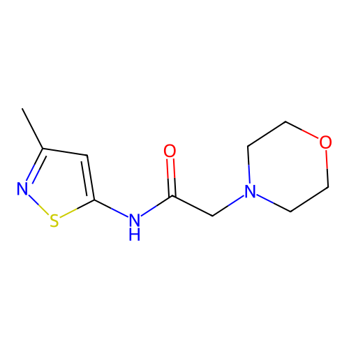 4-Morpholineacetamide, N-(3-methyl-5-isothiazolyl)- structure