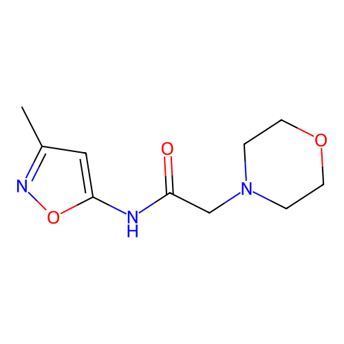 4-Morpholineacetamide, N-(3-methyl-5-isoxazolyl)- structure