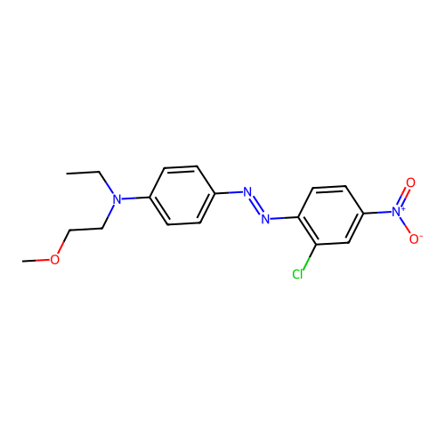 4-[2-(2-Chloro-4-nitrophenyl)diazenyl]-N-ethyl-N-(2-methoxyethyl)benzenamine structure