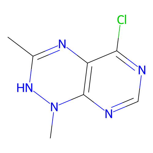 5-Chloro-1,3-dimethyl-1,2-dihydropyrimido[5,4-e][1,2,4]triazine structure