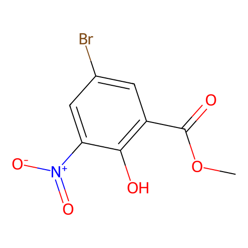 Methyl 5-bromo-2-hydroxy-3-nitrobenzoate structure