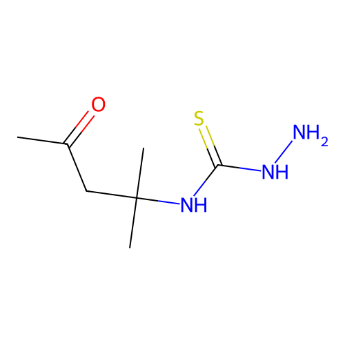 N-(2-Methyl-4-oxopentan-2-yl)hydrazinecarbothioamide structure