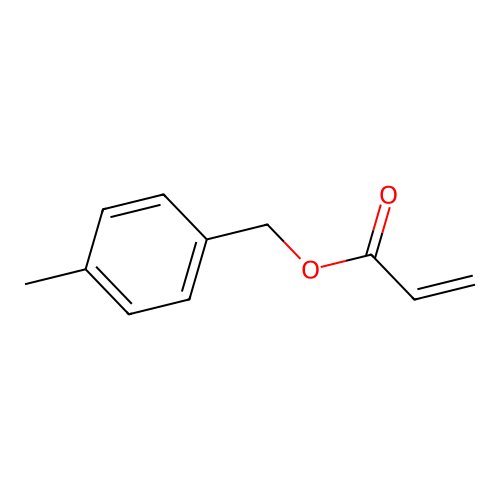 (4-Methylphenyl)methyl prop-2-enoate structure