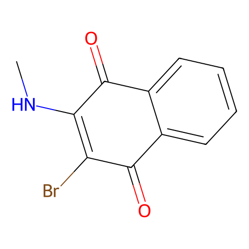 1,4-Naphthalenedione, 2-bromo-3-(methylamino)- structure