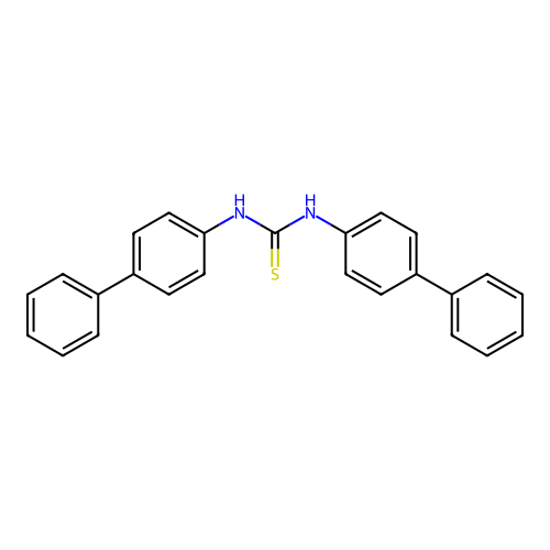 1,3-Bis(4-phenylphenyl)thiourea structure