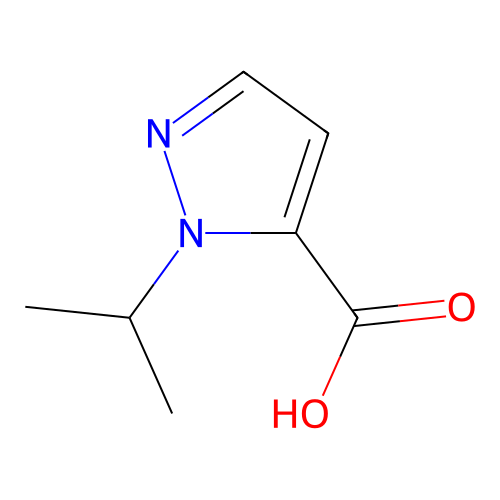 1-(propan-2-yl)-1H-pyrazole-5-carboxylic acid structure