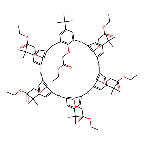 4-tert-Butylcalix[6]arene-hexaacetic acid hexaethyl ester structure
