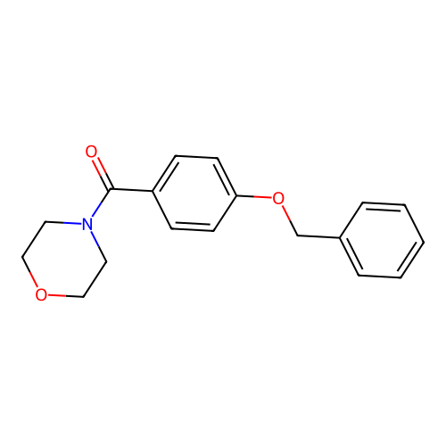 Morpholin-4-yl-(4-phenylmethoxyphenyl)methanone structure