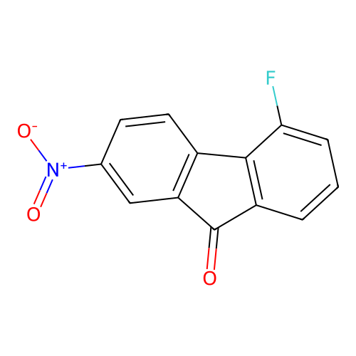 5-Fluoro-2-nitro-9h-fluoren-9-one structure