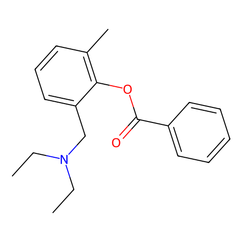 2-[(Diethylamino)methyl]-6-methylphenyl benzoate structure