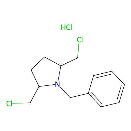 1-Benzyl-2,5-bis(chloromethyl)pyrrolidine hydrochloride structure