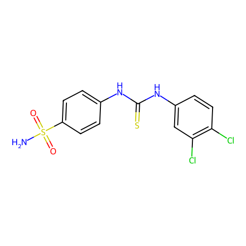 1-(3,4-Dichlorophenyl)-3-(4-sulfamoylphenyl)-2-thiourea structure