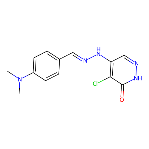 5-chloro-4-[(2E)-2-[[4-(dimethylamino)phenyl]methylidene]hyd structure