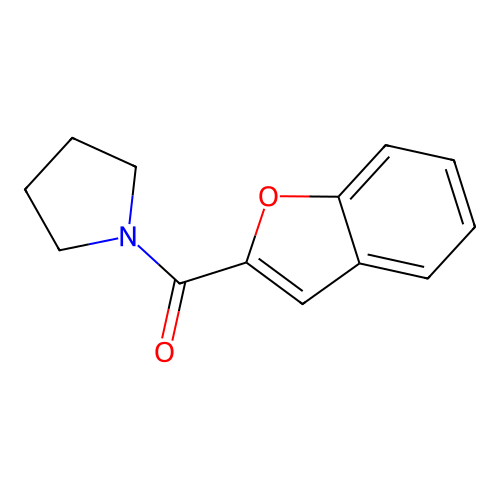 Benzofuran-2-yl(pyrrolidin-1-yl)methanone structure