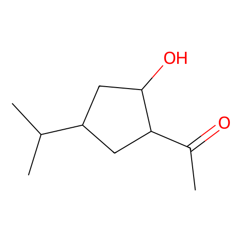 1-[2-Hydroxy-4-(propan-2-yl)cyclopentyl]ethanone structure