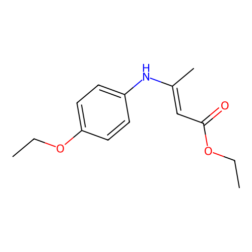 2-Butenoic acid, 3-[(4-ethoxyphenyl)amino]-, ethyl ester, (2Z)- structure