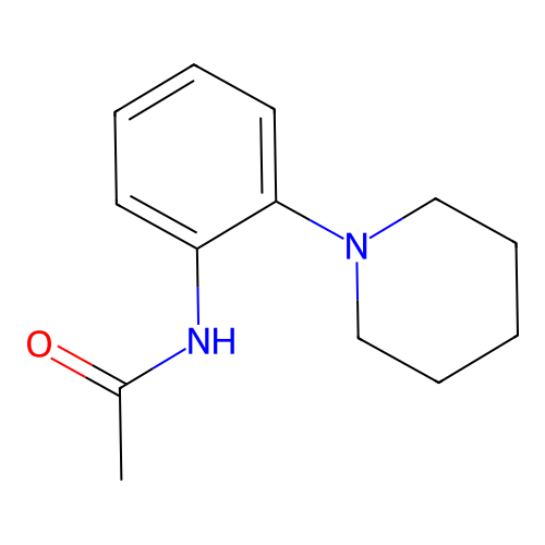 N-(2-piperidin-1-ylphenyl)acetamide structure