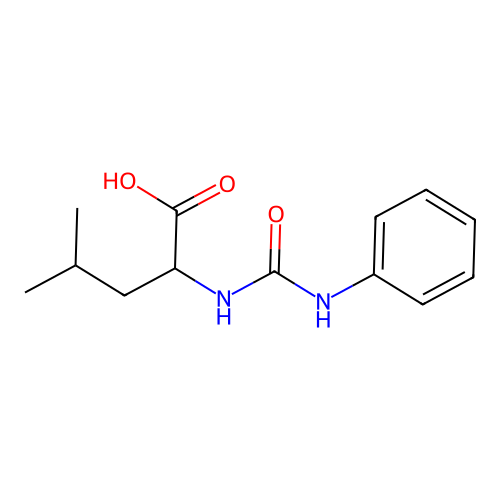 4-Methyl-2-[(phenylamino)carbonylamino]pentanoic acid structure