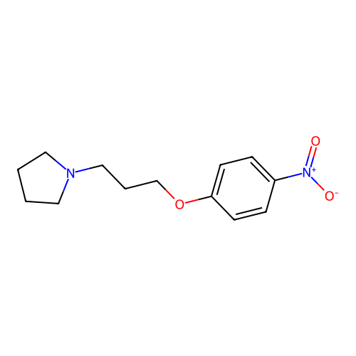 1-(3-(4-Nitrophenoxy)propyl)pyrrolidine structure
