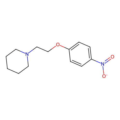 1-(2-(4-Nitrophenoxy)ethyl)piperidine structure